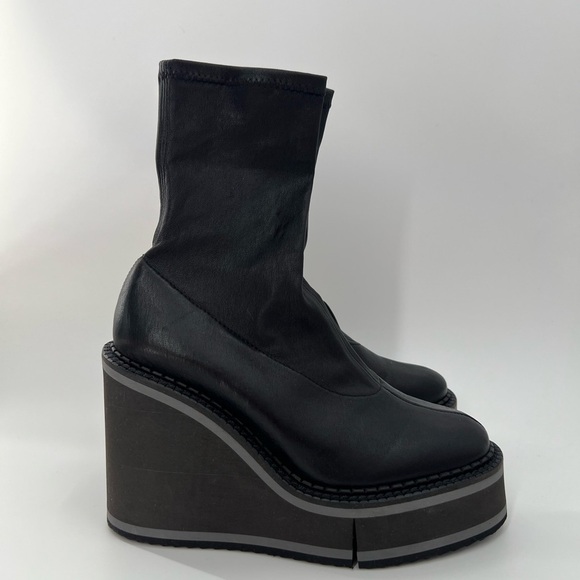 clergerie paris Shoes - Black Platform Ankle Boots